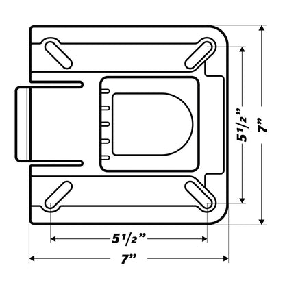 Wise 7" Swivel w/Quick Release Bracket