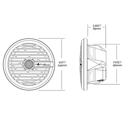 Roswell R1 8 Marine Speakers - White - 100W RMS  200W Peak Power