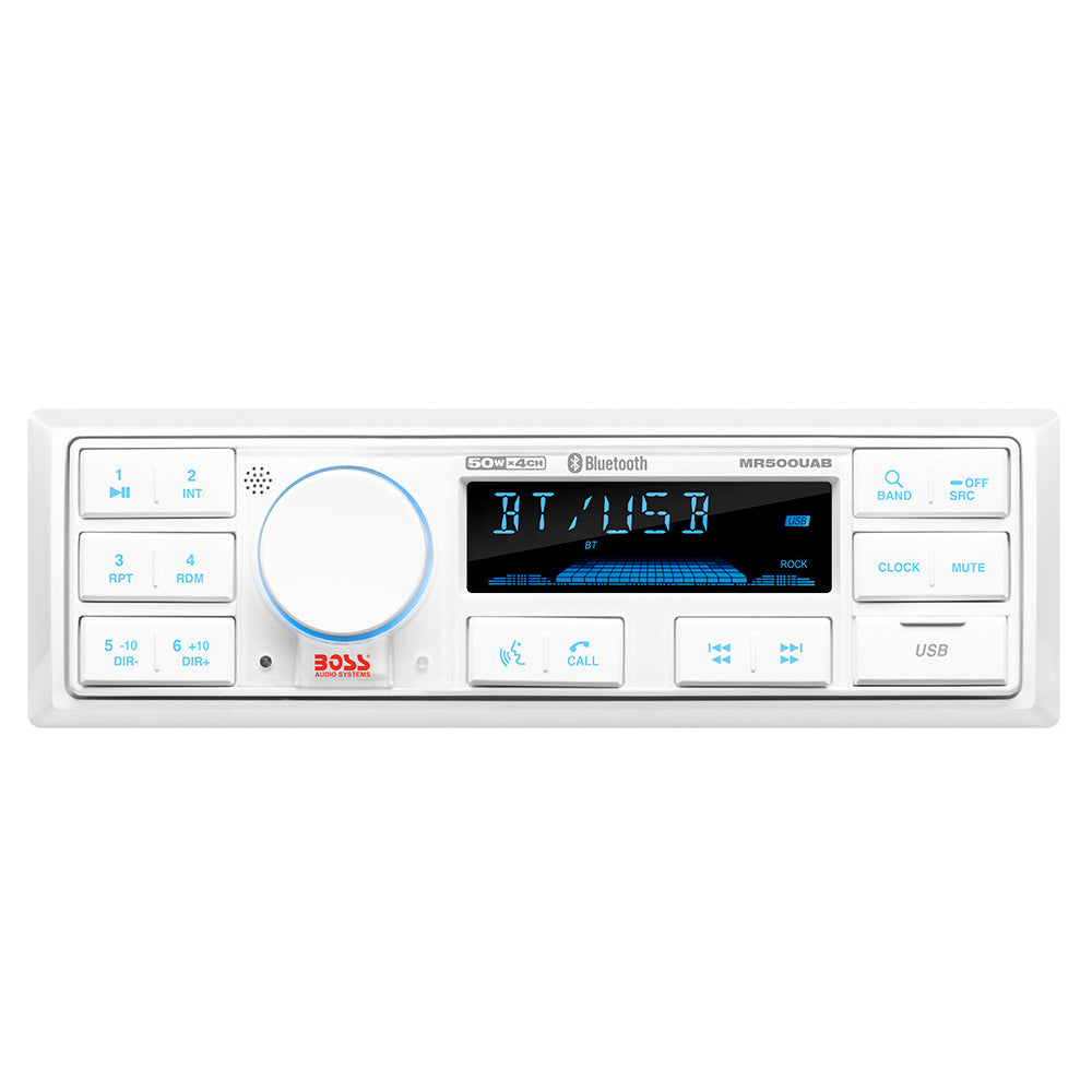 Boss Audio MR500UAB Single Din Bluetooth MP3/WMA/AM/FM/USB Marine Radio