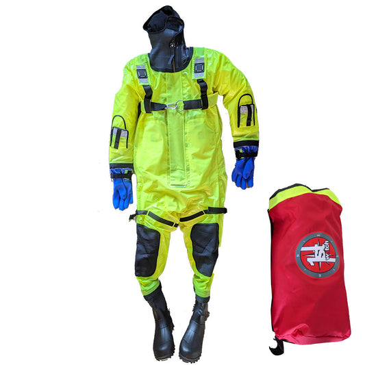 First Watch RS-1005 Ice Rescue Suit - Hi-Vis Yellow - S/M (Built to Fit 46-58)