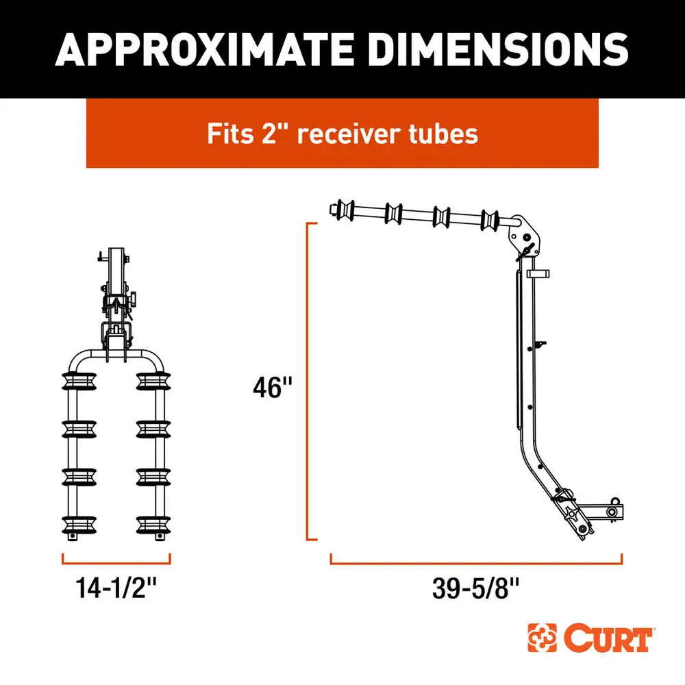 CURT ActiveLink SE Series Bike Rack - 4 Bikes Up to 180 lbs