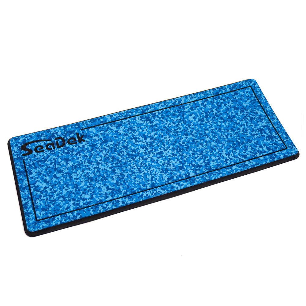 SeaDek 16 x 39" 20mm Dual Density Large Helm Pad w/SeaDek Logo - Brushed Texture - Aqua Camo/Black (406.4mm x 990.6mm x 20mm)