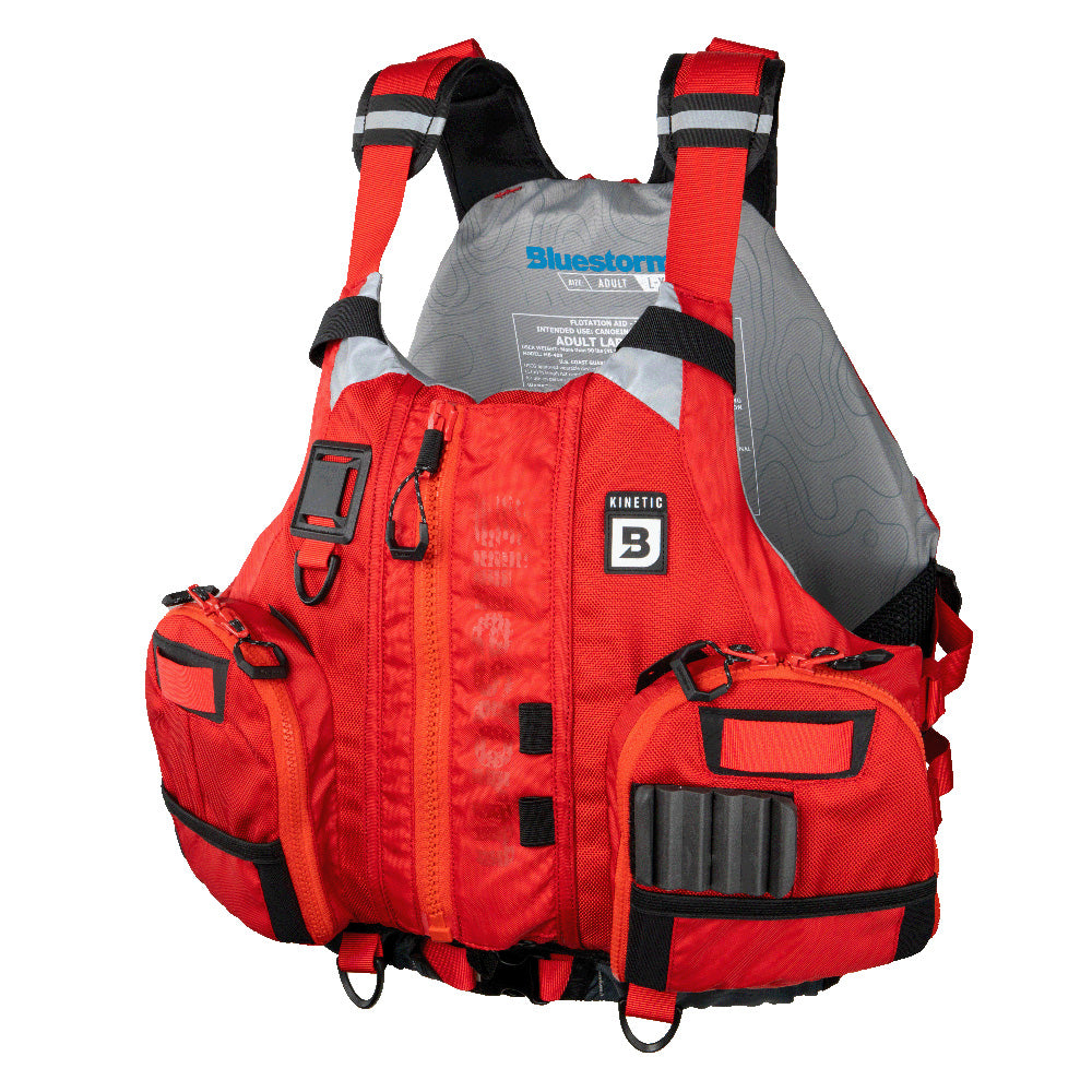 Bluestorm Kinetic Kayak Fishing Vest - Nitro Red - S/M