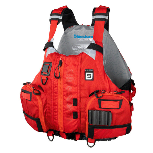 Bluestorm Kinetic Kayak Fishing Vest - Nitro Red - L/XL