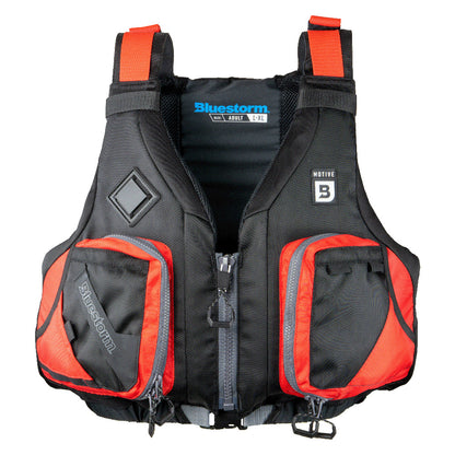 Bluestorm Motive Kayak Fishing Vest - Nitro Red - L/XL