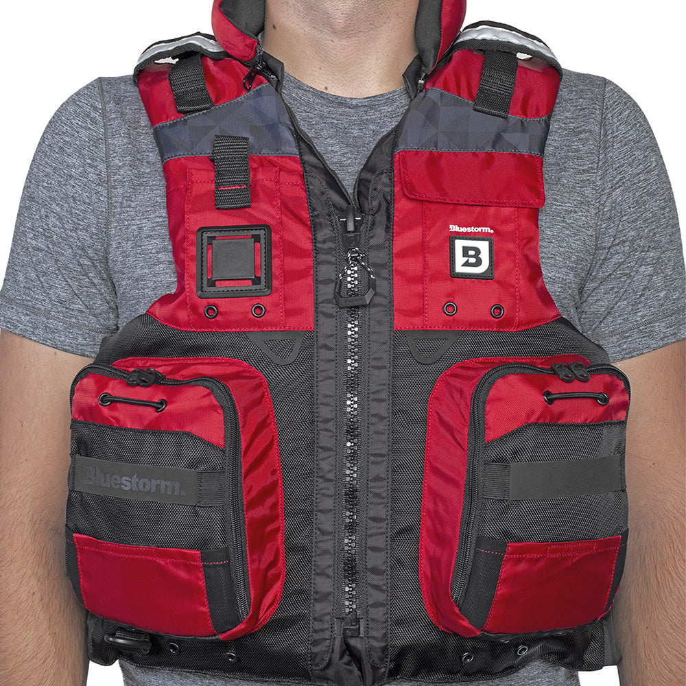 Bluestorm Classic Adult Fishing Life Jacket - Nitro Red - S/M