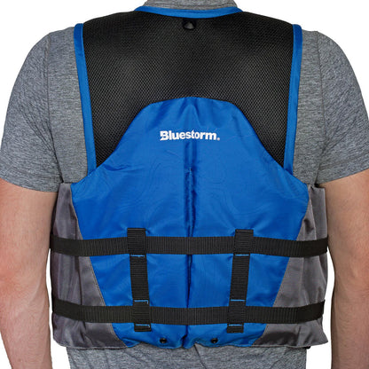 Bluestorm Sportsman Adult Mesh Fishing Life Jacket - Deep Blue - 2XL/3XL