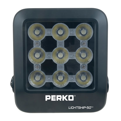 Perko Lightship 50 LED High Performance Spotlight - 12/24V - Black