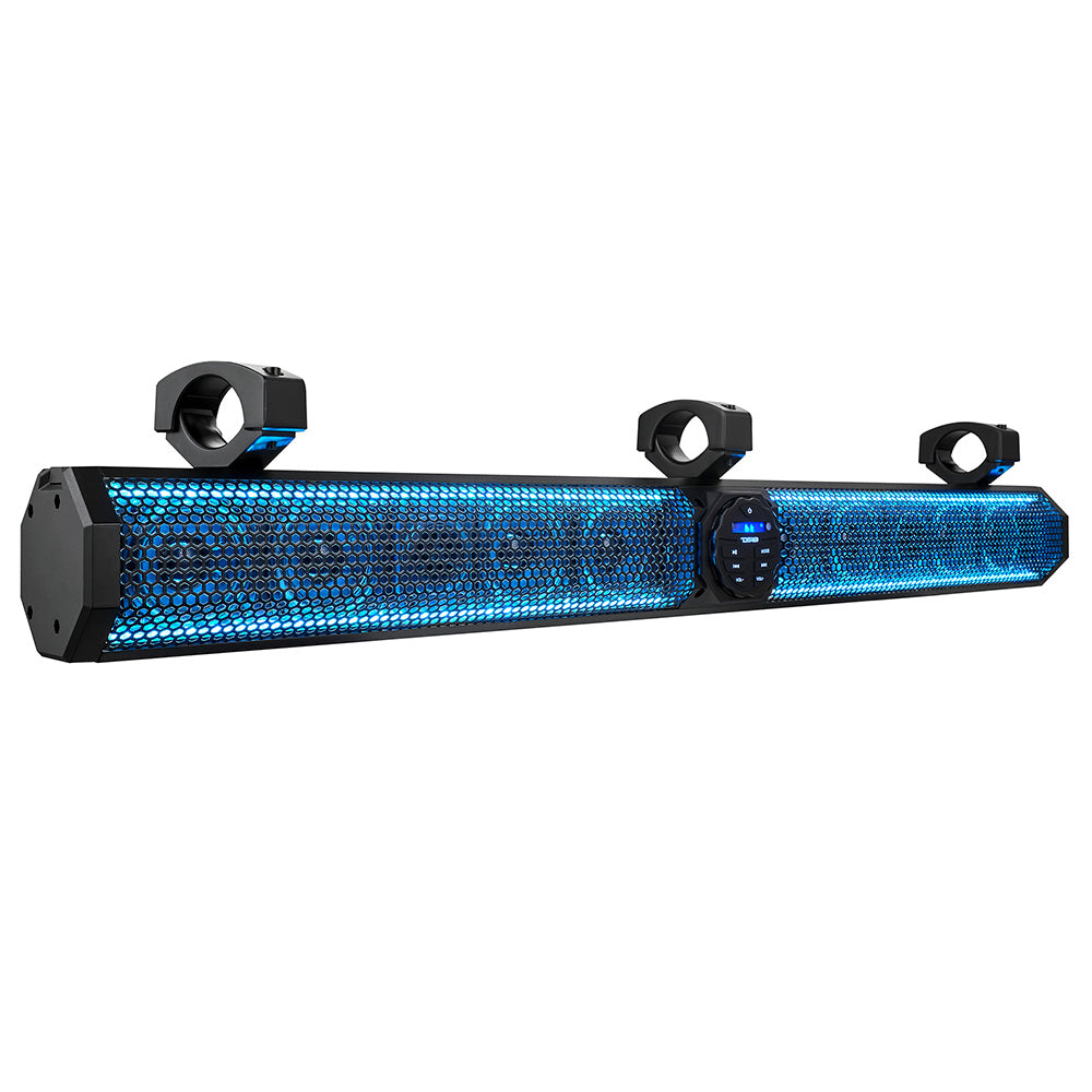 DS18 37" Marine Amplified Sound Bar w/Bluetooth 1200W w/10 Speaker System  RGB LED