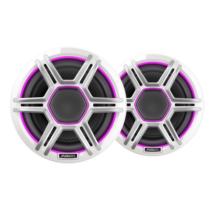 Fusion Apollo 6.5" LED Marine Speakers w/Sports White Grille