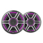 Fusion Apollo 6.5" LED Marine Speakers w/Sports Grey Grille