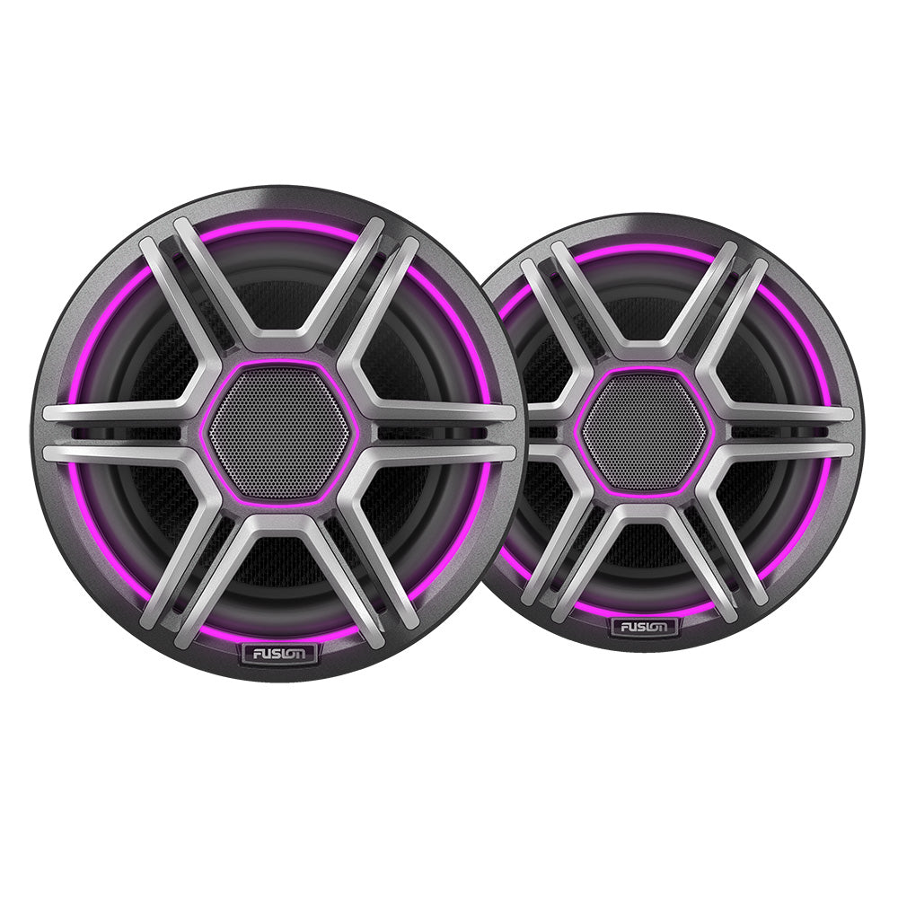 Fusion Apollo 7.7" LED Marine Speakers w/Sports Grey Grille