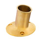 Whitecap Top Mount Flag Pole Socket - 1" ID - Polished Brass