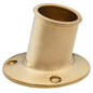 Whitecap Top Mount Flag Pole Socket 1-1/4" ID - Polished Brass