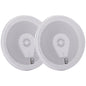 Poly-Planar MA-8506 6" 200 Watt Titanium Series Speakers - White