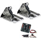 Lenco 16" x 12" Heavy Duty Performance Trim Tab Kit w/LED Indicator Switch Kit 12V