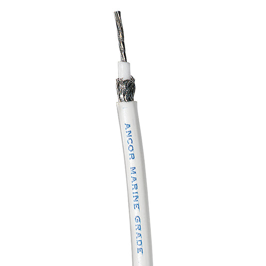 Ancor RG 8X White Tinned Coaxial Cable - 250