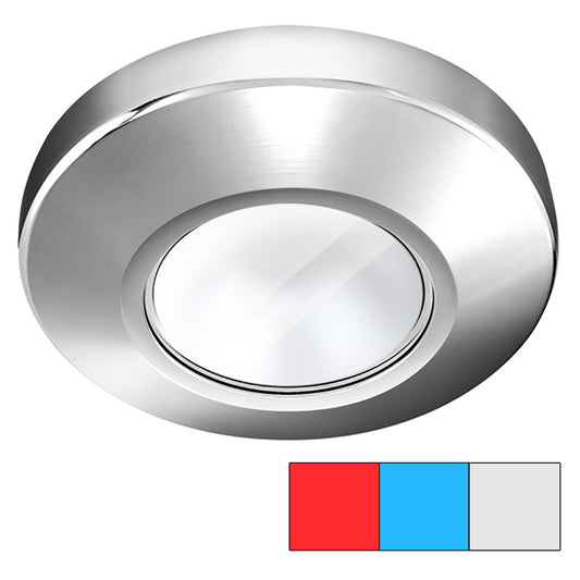 i2Systems Profile P1120 Tri-Light Surface Light - Red, Cool White  Blue - Chrome Finish