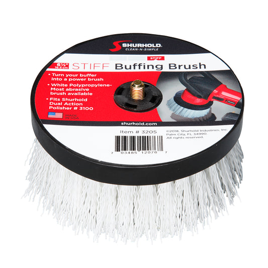 Shurhold 6-1/2" Stiff Brush f/Dual Action Polisher