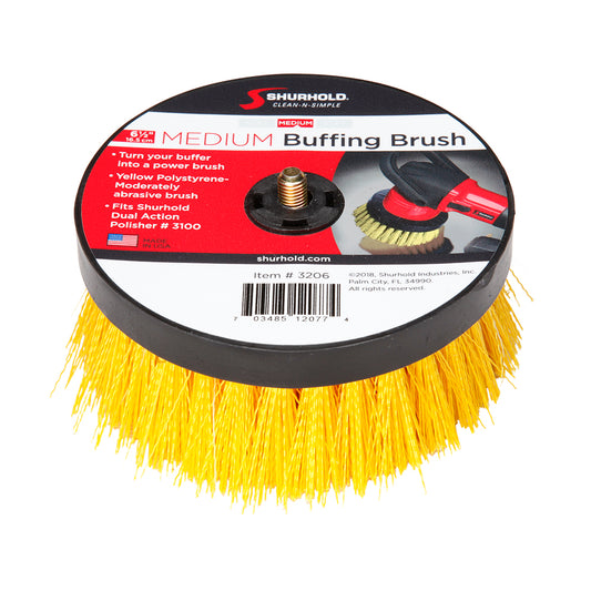 Shurhold 6-1/2" Medium Brush f/Dual Action Polisher