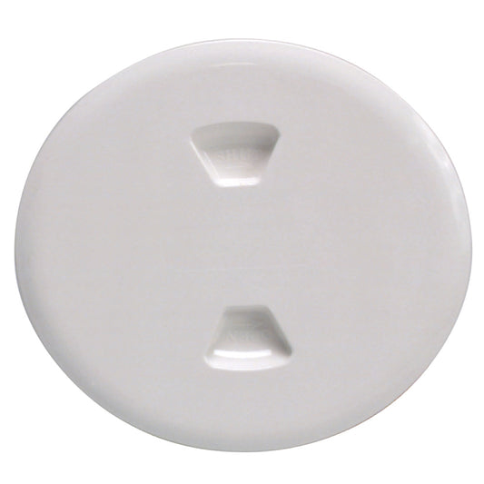 Beckson 5" Twist-Out Deck Plate - White