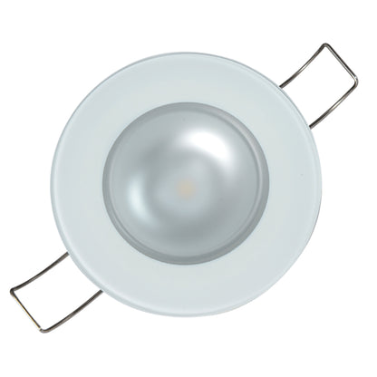 Lumitec Mirage - Flush Mount Down Light - Glass Finish/No Bezel - 4-Color Red/Blue/Purple Non Dimming w/White Dimming