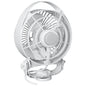 SEEKR by Caframo Maestro 12V 3-Speed 6" Marine Fan w/LED Light - White