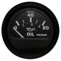 Faria Euro Black 2" Oil Pressure Gauge (80 PSI)