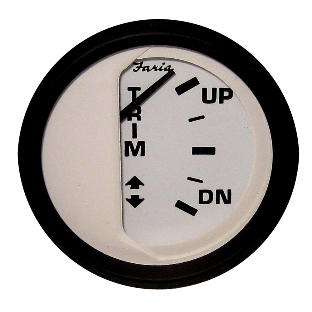 Faria Euro White 2" Trim Gauge f/ Johnson/Evinrude/Suzuki (Outboard)