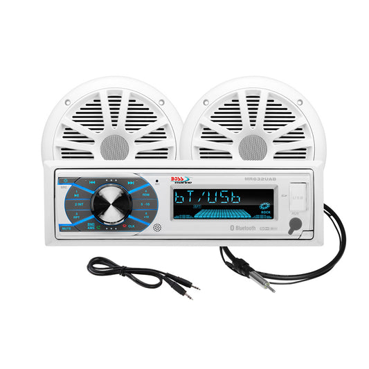 Boss Audio MCK632WB.6 Marine Stereo  6.5" Speaker Kit - White