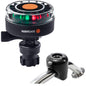 Navisafe Navilight 2NM Tricolor w/Navimount Base  Rail Mount - Black