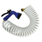 Whitecap 25 White Coiled Hose w/Adjustable Nozzle