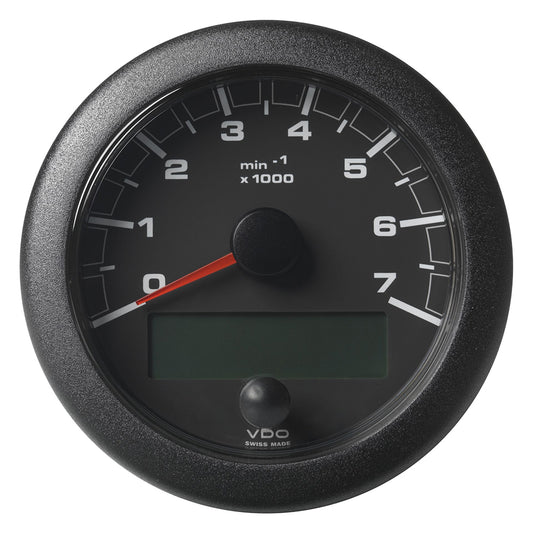 Veratron 3-3/8" (85MM) OceanLink NMEA 2000 Tachometer - 7000 RPM - Black Dial  Bezel