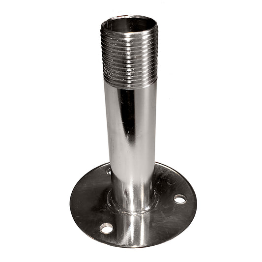 Sea-Dog Fixed Antenna Base 4-1/4" Size w/1"-14 Thread Formed 304 Stainless Steel