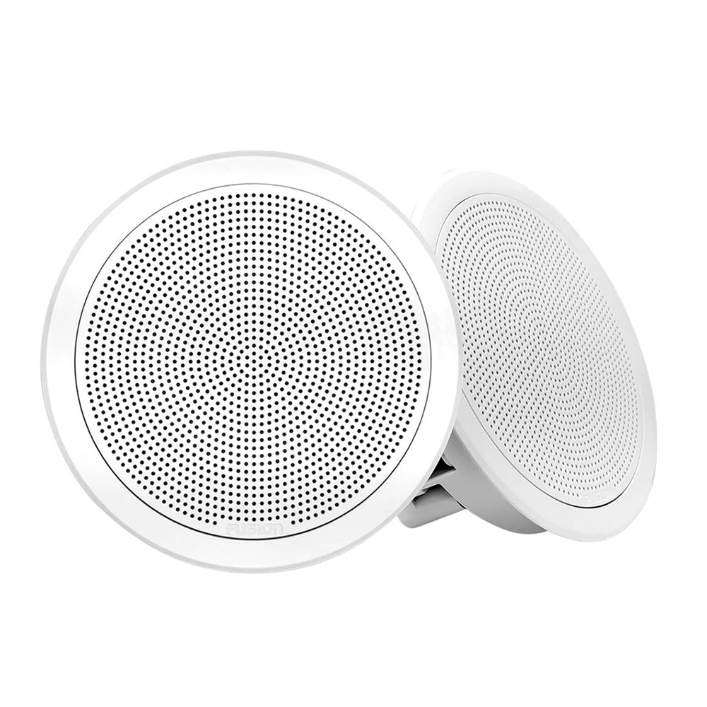 Fusion FM-F65RW FM Series 6.5" Flush Mount Round Marine Speakers - White Grill - 120W