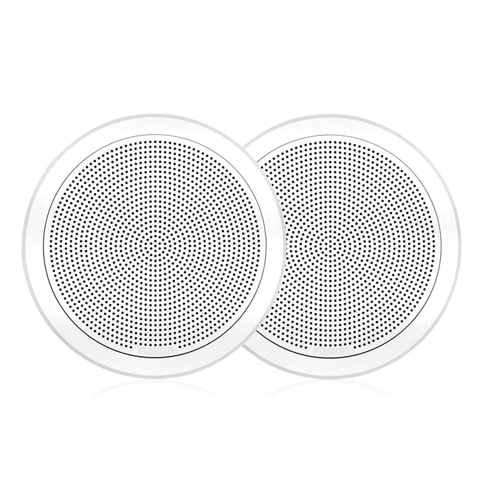 Fusion FM-F65RW FM Series 6.5" Flush Mount Round Marine Speakers - White Grill - 120W