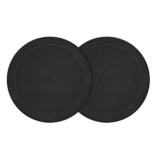 Fusion FM-F65RB FM Series 6.5" Flush Mount Round Marine Speakers - Black Grill - 120W