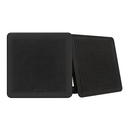 Fusion FM-65SB FM Series 6.5" 120 Flush Mount Square Marine Speakers - Black Grill - 120W