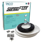 TACO SuproFlex Rub Rail Kit - White with Flex Chrome Insert - 2"H x 1.2"W x 60L