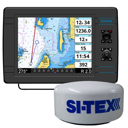 SI-TEX NavPro 1200F w/MDS-15 WiFi 20" Hi-Res Digital Radome Radar w/15M Cable