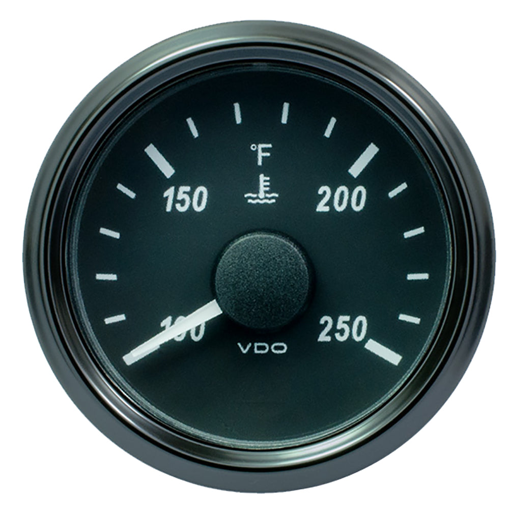 VDO SingleViu 52mm (2-1/16") Water Temp. Gauge - 250 F - 291-22 OHM