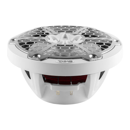 DS18 New Edition HYDRO 8" 2-Way Marine Speakers w/RGB LED Lighting 375W - White