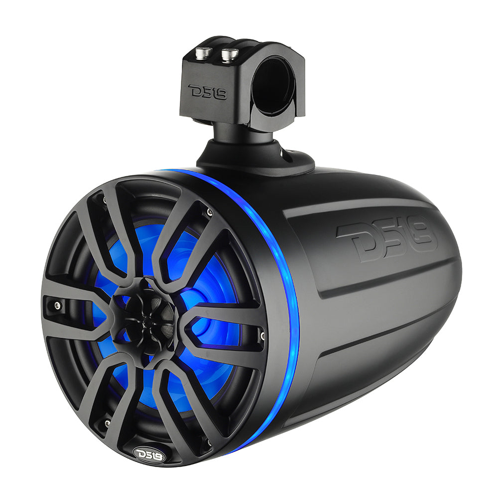 DS18 X Series HYDRO 8" Wakeboard Pod Tower Speaker w/RGB LED Light - 375W - Matte Black