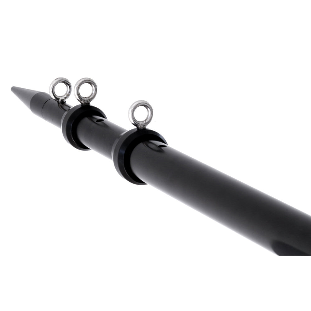 Tigress XD Telescoping Aluminum Center Rigger Pole - 12 - Black