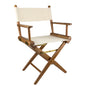 Whitecap Directors Chair w/Natural Seat Covers - Teak