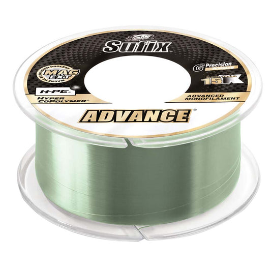 Sufix Advance Monofilament - 20lb - Low-Vis Green - 330 yds