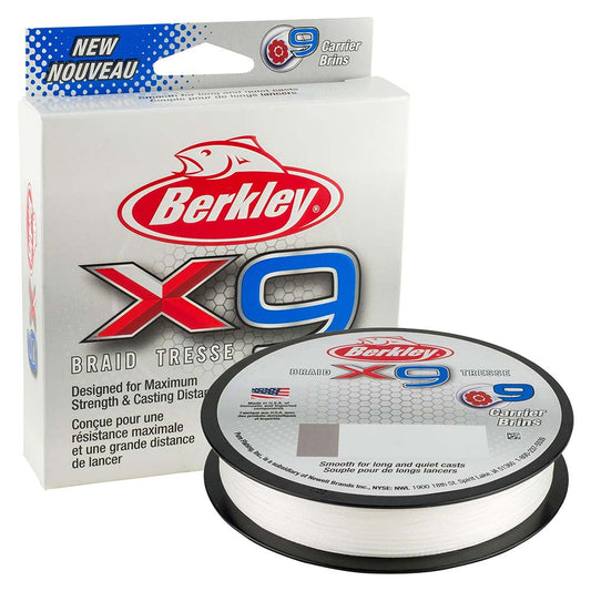 Berkley x9 Braid Crystal - 100lb - 219 yds - X9B330100-CY