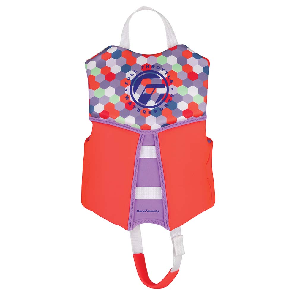 Full Throttle Child Rapid-Dry Flex-Back Life Jacket - Pink