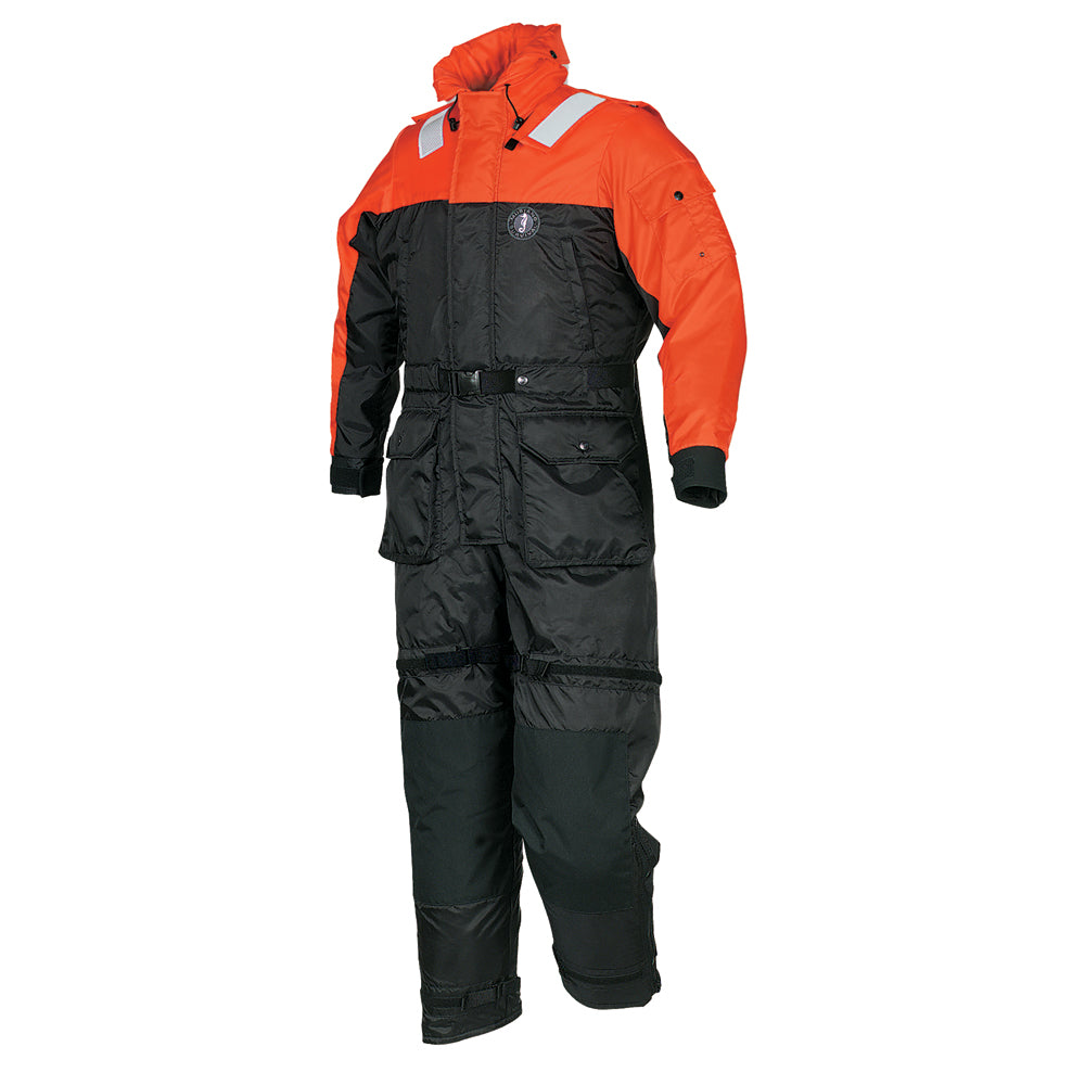 Mustang Deluxe Anti-Exposure Coverall  Work Suit - Orange/Black - Large