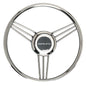 Uflex V27 13.8" Steering Wheel - Stainless Steel Grip  Spokes